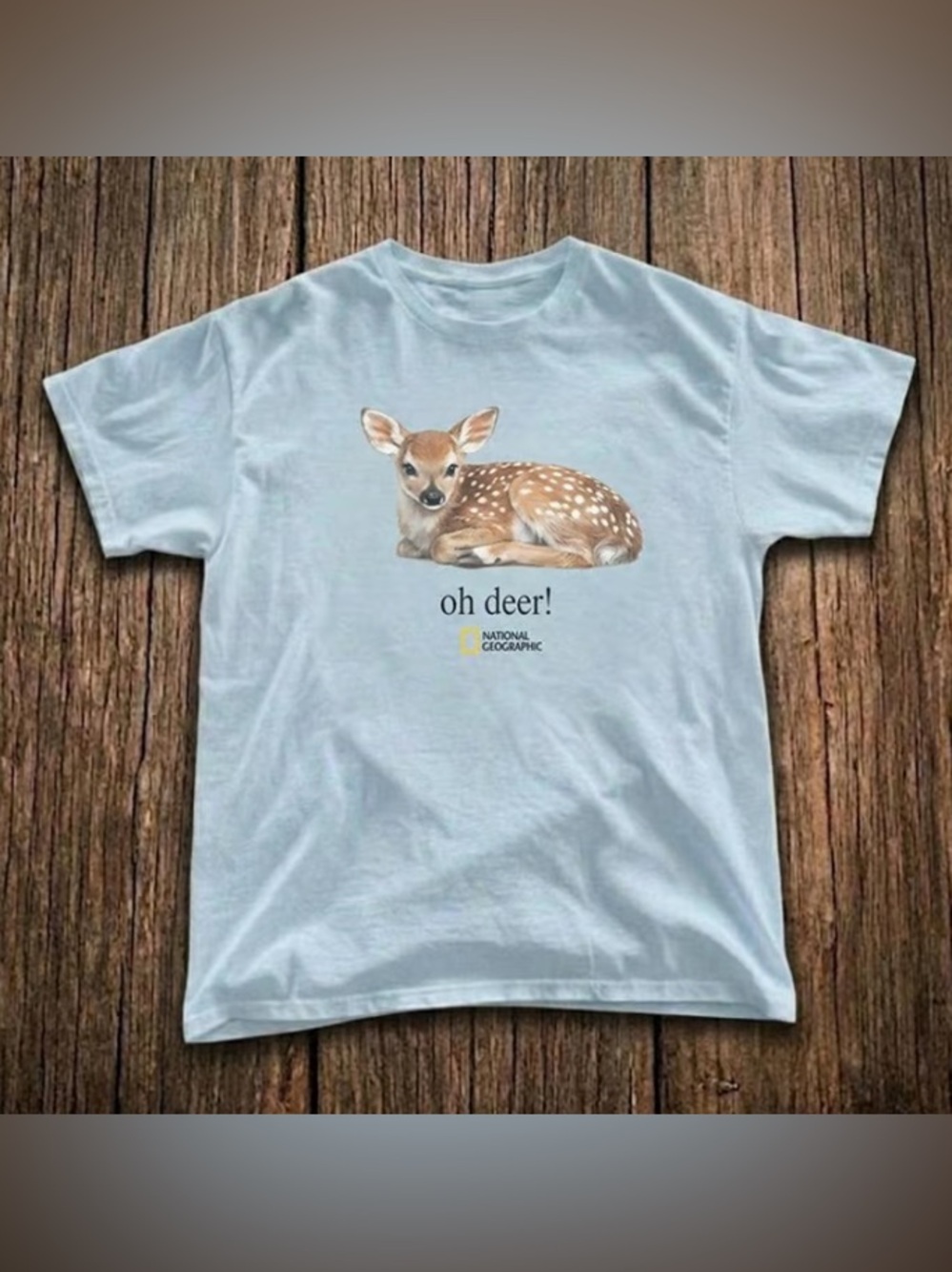 Vintage Deer Shirt, National Geographic Oh Deer Graphic Tee, Forest Nature Lover
